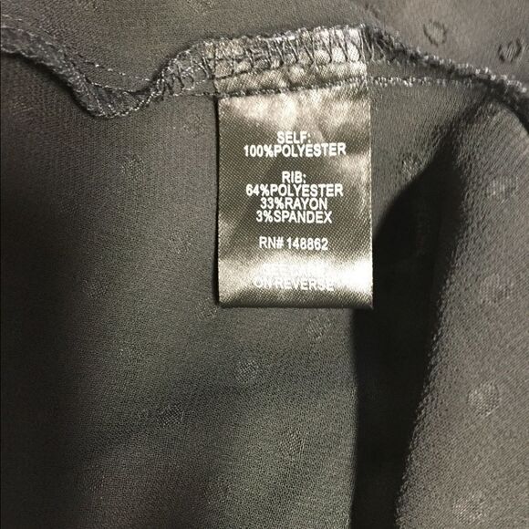 NWOT Torrid Adorable Black Sheer dot top Sz 14/16 - Picture 5 of 5